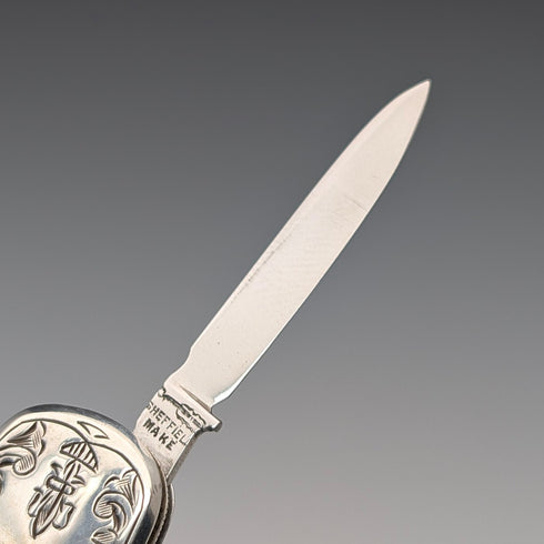 1958 年英國復古純銀手柄多功能工具 George Ibberson